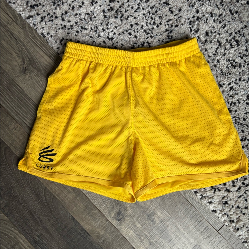 Steph Curry UnderArmour Yellow Men's Shorts